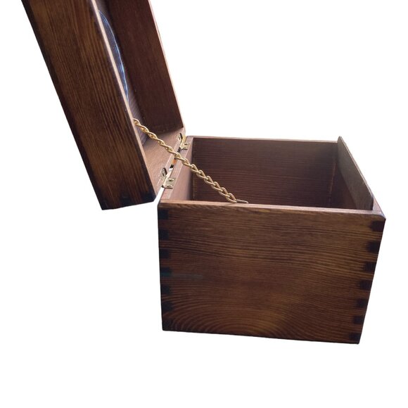 Handmade OOAK Trinket Box Jewely Box With Heart Shaped Mirror - Picture 7 of 9